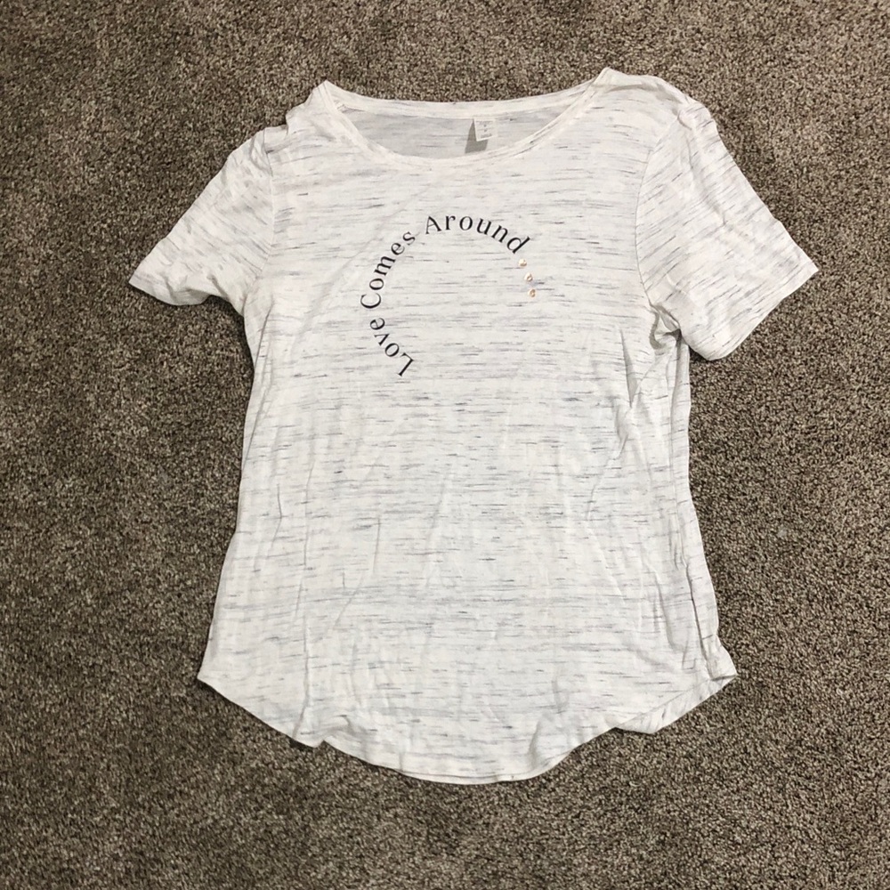 Old Navy White Graphic Tee - Love Comes Around